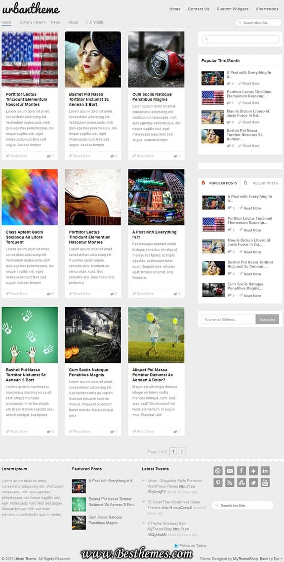 Urban premium WordPress Theme From MyThemeShop. Best Clean and minimal Magazine WP Theme