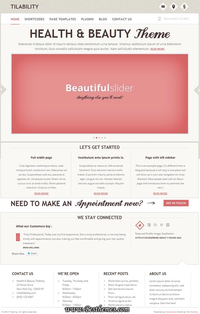 Tilability premium WordPress Theme From ThemeForest, Best Health And Beauty WP Theme