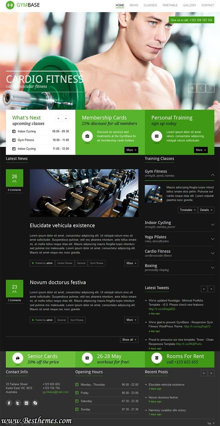 GymBase premium wordpress theme, Fitness WP theme, GymBase Health club wordpress theme, Yoga WP Theme