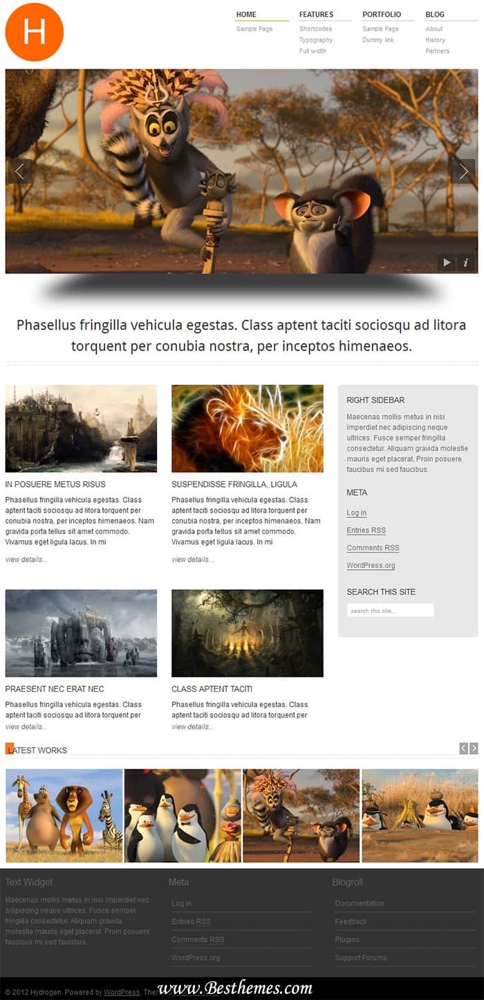 Hydrogen Premium WordPress Theme From Viva Themes. Business WordPress Theme With 3D Slider