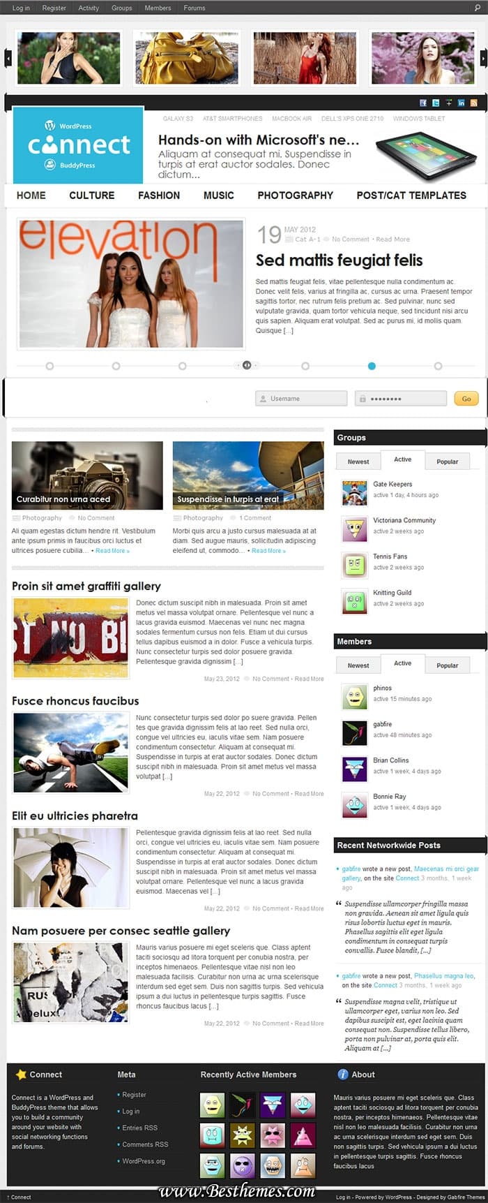 Connect premium wordpress theme from Gabfire. Best Responsive Magazine WP theme, clean news wordpress theme, Magazine theme with mega menu