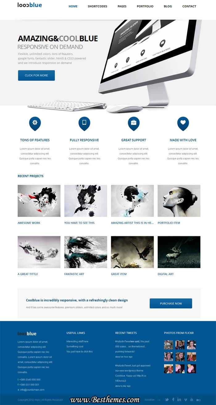 Coolblue wordpress theme, Download Coolblue WordPress Theme, Coolblue WP Theme, Revolution Slider WordPress Theme, WooSlider WordPress Theme
