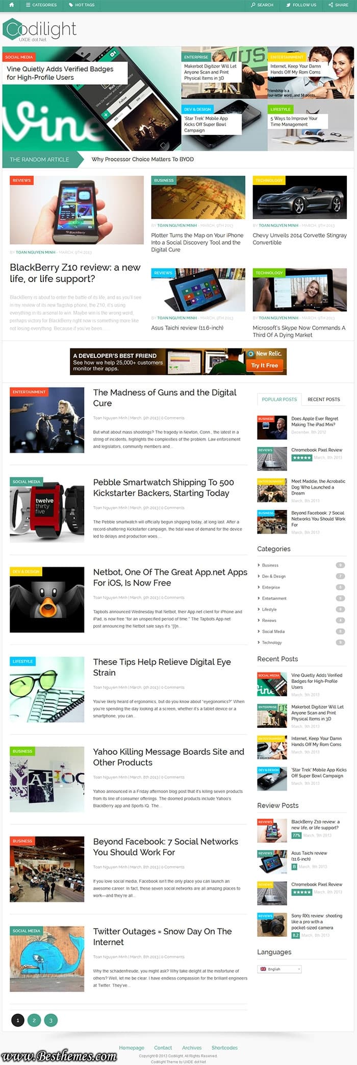 CodeLight WordPress Theme From UXDE, Download Codilight WordPress Theme, Powerful Blog and Magazine WordPress Themes, Best Magazine WP Themes, Best Blog WP Themes