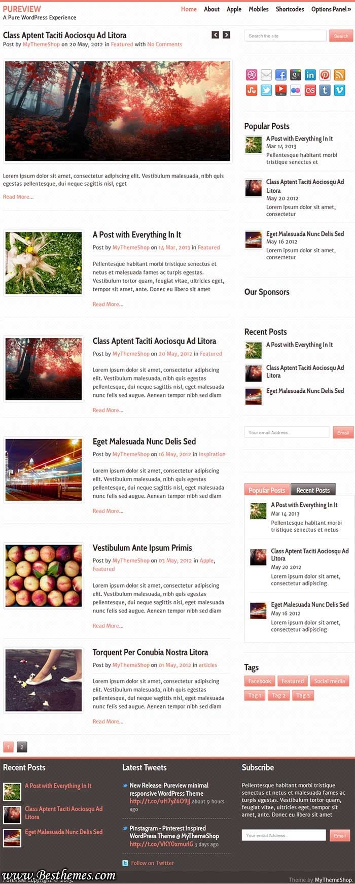 PureView WordPress Theme, Download PureView WordPress Theme, Best Responsive WordPress Blog, Best Minimal Blog, Best News WordPress Theme