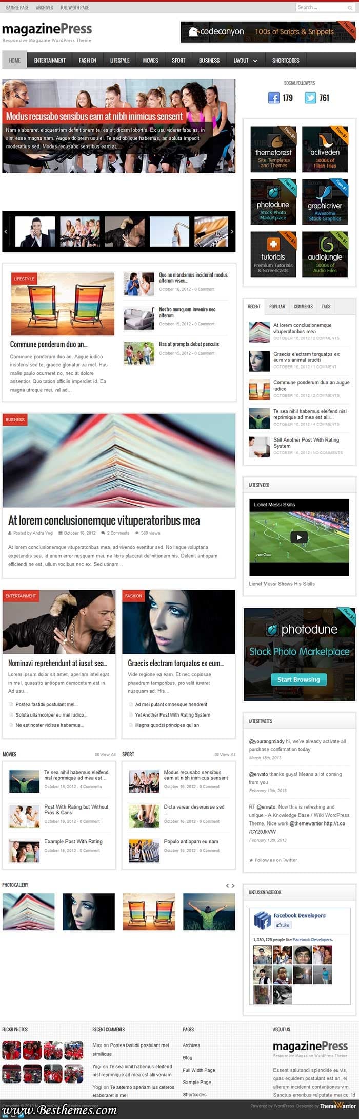 MagazinePress WordPress Theme, MagazinePress WordPress Template, Download MagazinePress WordPress Theme, Best Magazine WordPress Themes