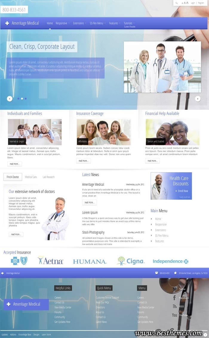 Ameritage Medical WordPress, Download Best Medical WordPress Theme, Responsive Medical WordPress Theme, Responsive Doctor WordPress Theme