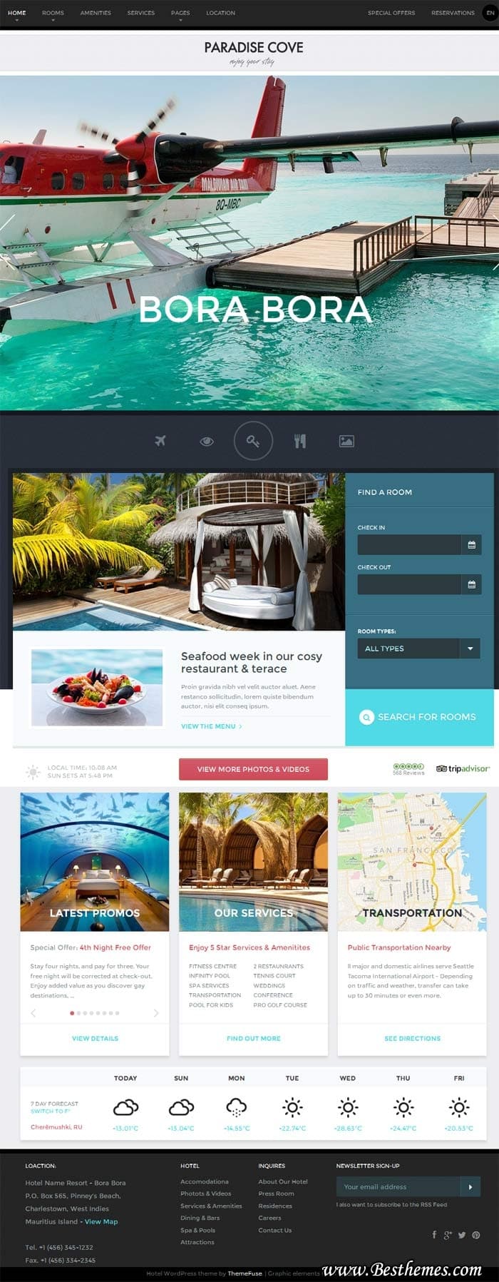 Paradise Cove WordPress Theme - ThemeFuse