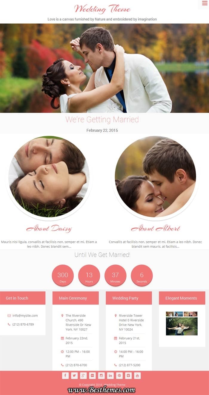 Wedding WordPress Theme - Design Orbital