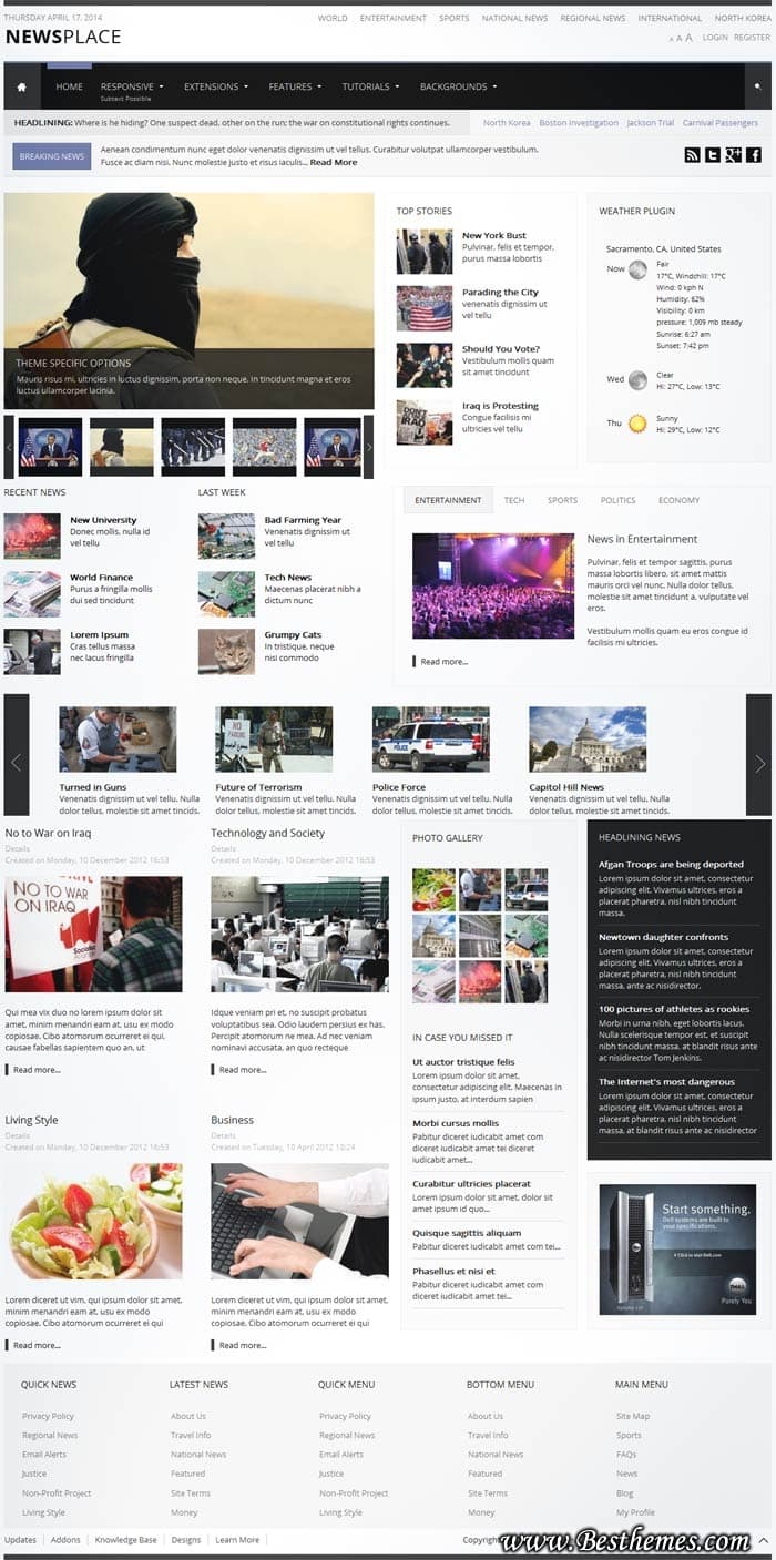 Newsplace WordPress Theme - Shape5