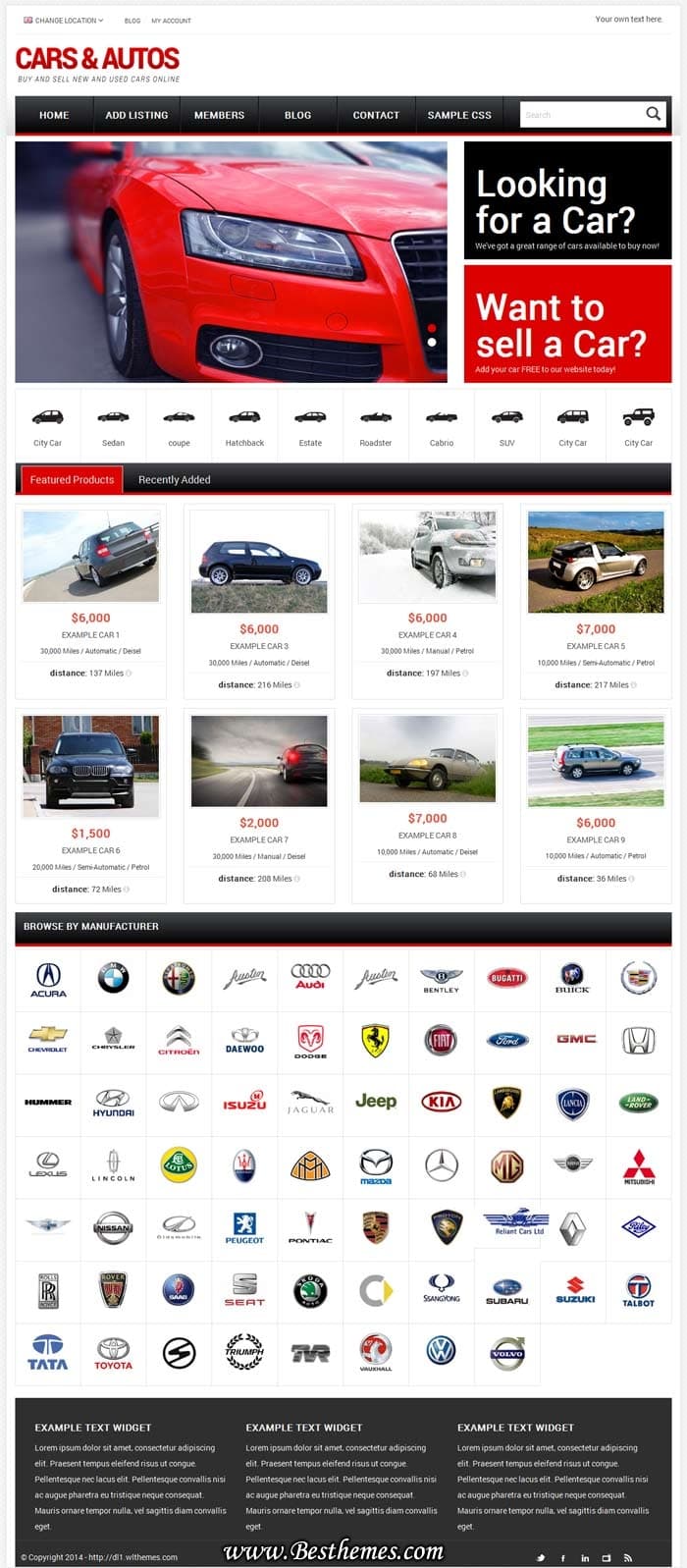 Car Deal WordPress Theme - PremiumPress