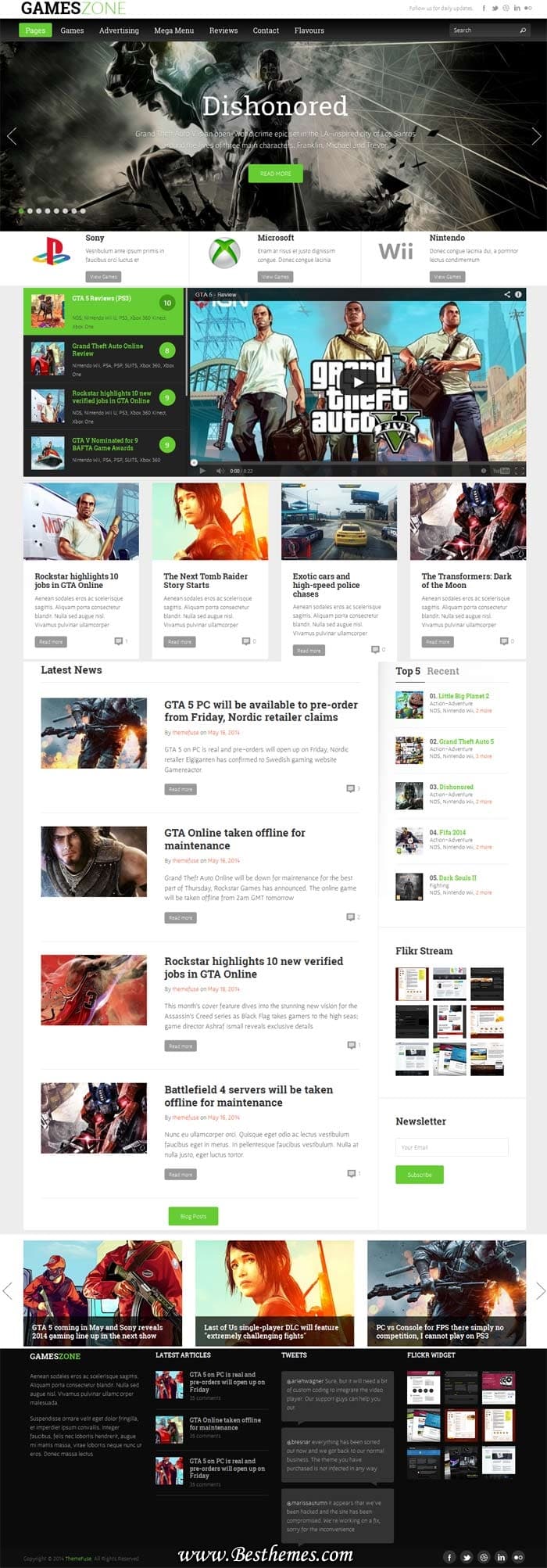 GameZone WordPress Theme - ThemeFuse