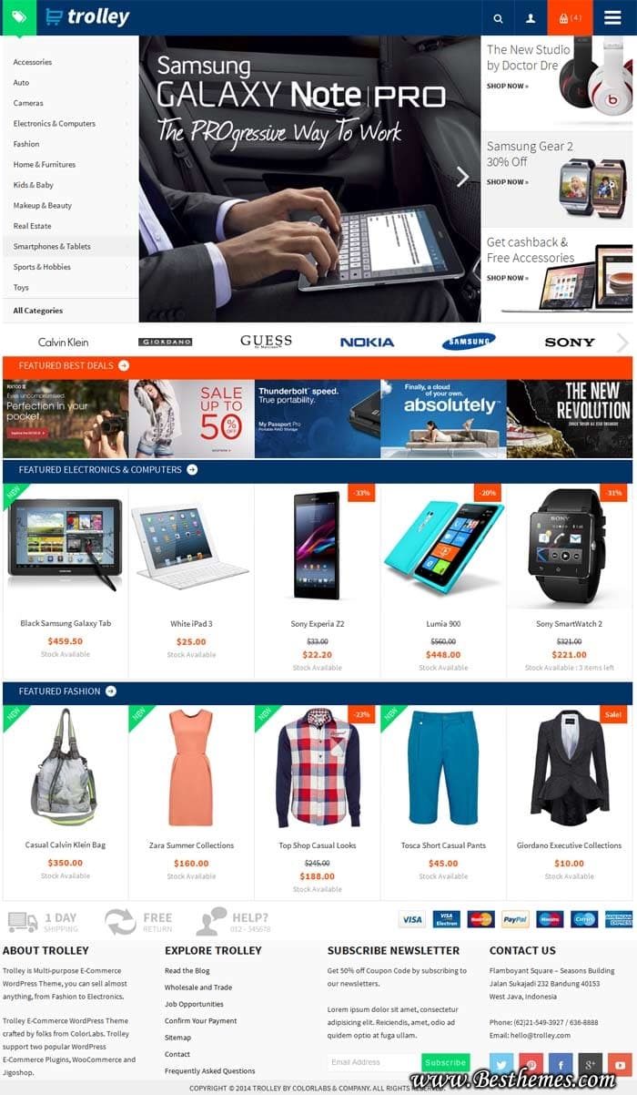 Trolley eCommerce WordPress Theme - Colorlabs