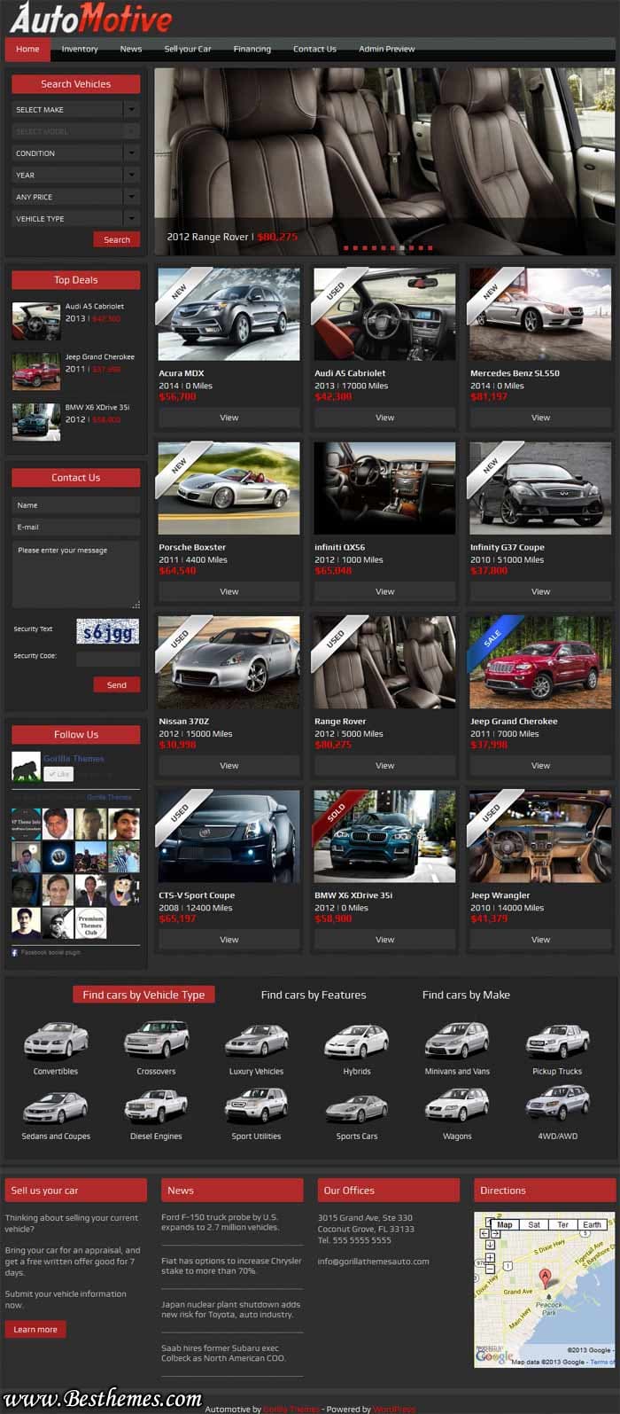 Automotive WordPress Theme - Gorilla Themes